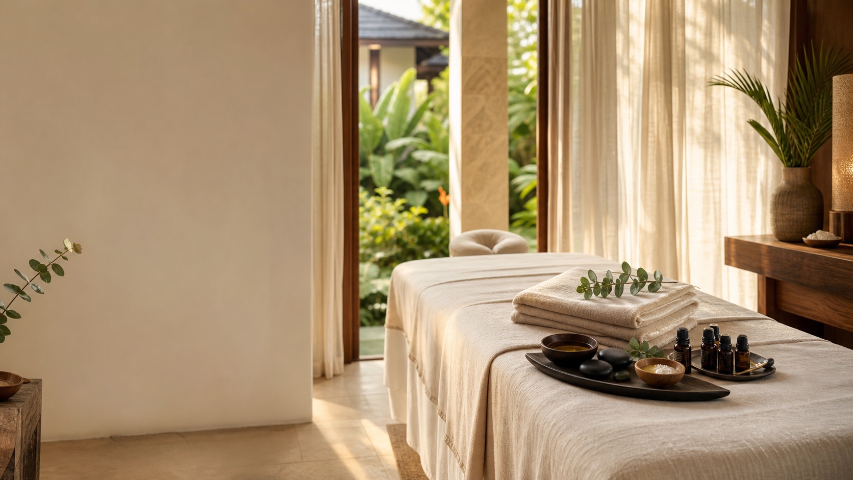 Premium mobile spa setup in a Bali villa